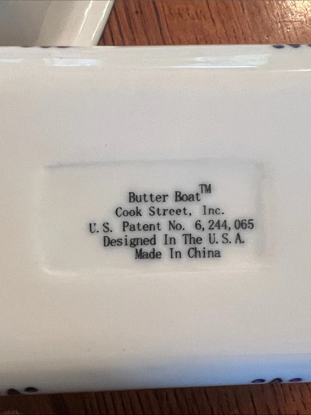 Vintage Cook Street Ceramic Covered Butter Dish 3 Pieces Yellow Blue Floral VG